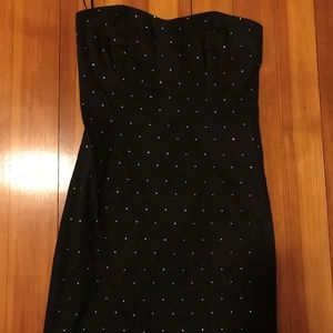 Black Strapless Bodycon Dress